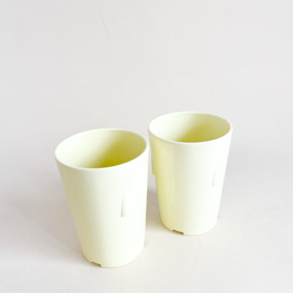 Yellow melamine tumblers duo