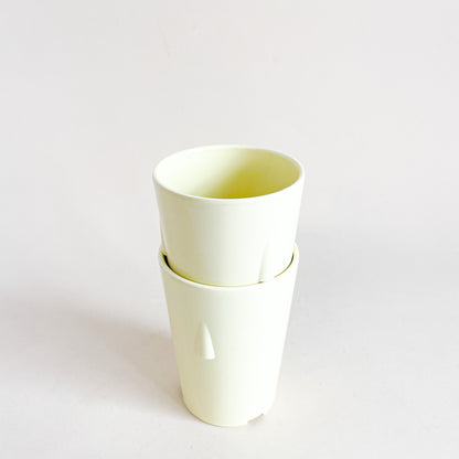 Yellow melamine tumblers duo