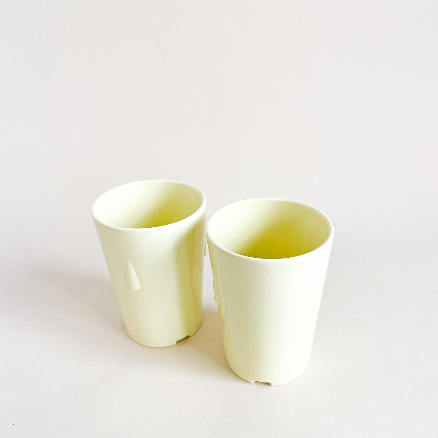 Yellow melamine tumblers duo