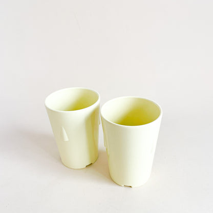 Yellow melamine tumblers duo