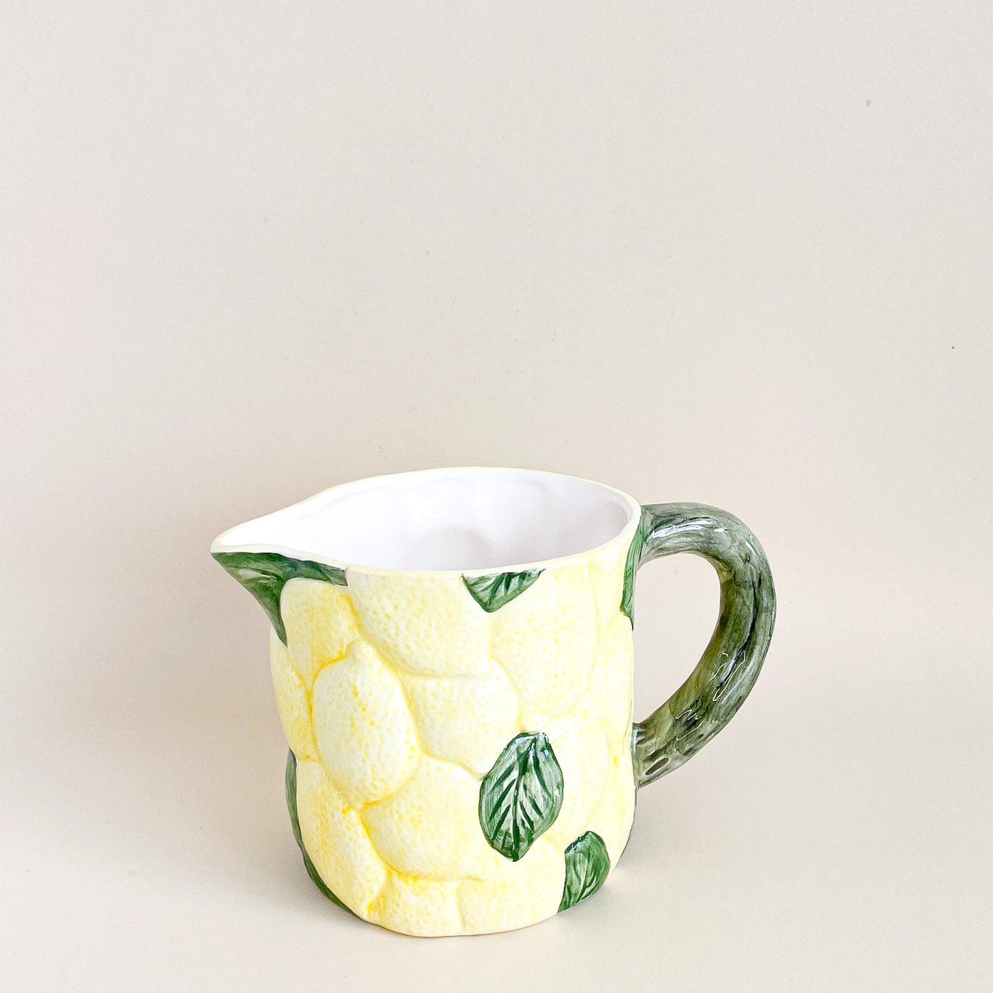 Ceramic lemon pitcher