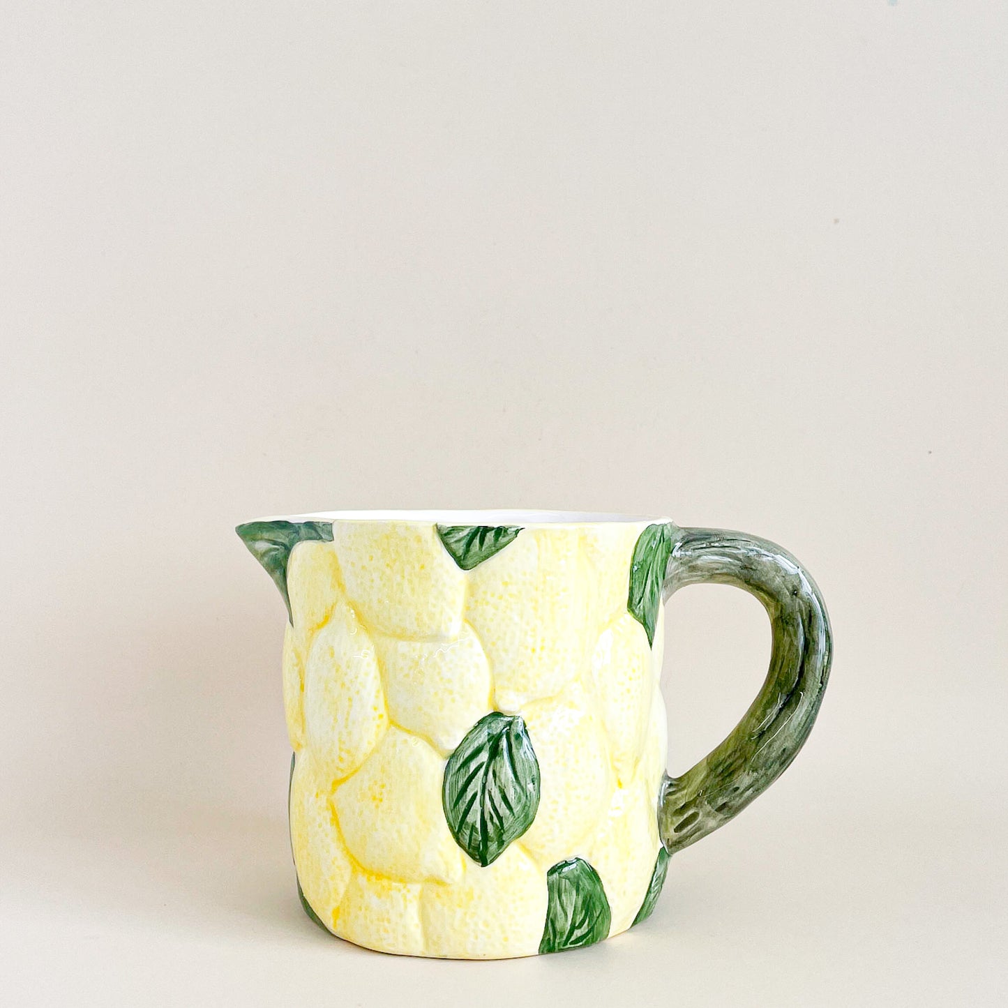 Ceramic lemon pitcher