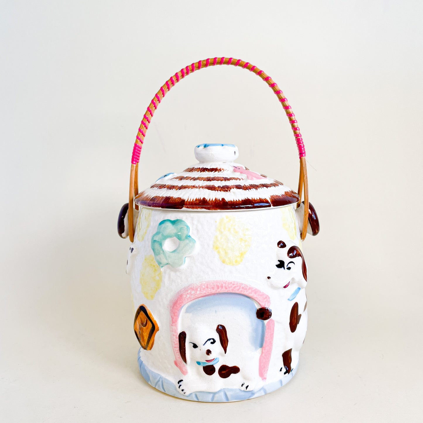 Dog jar with handle