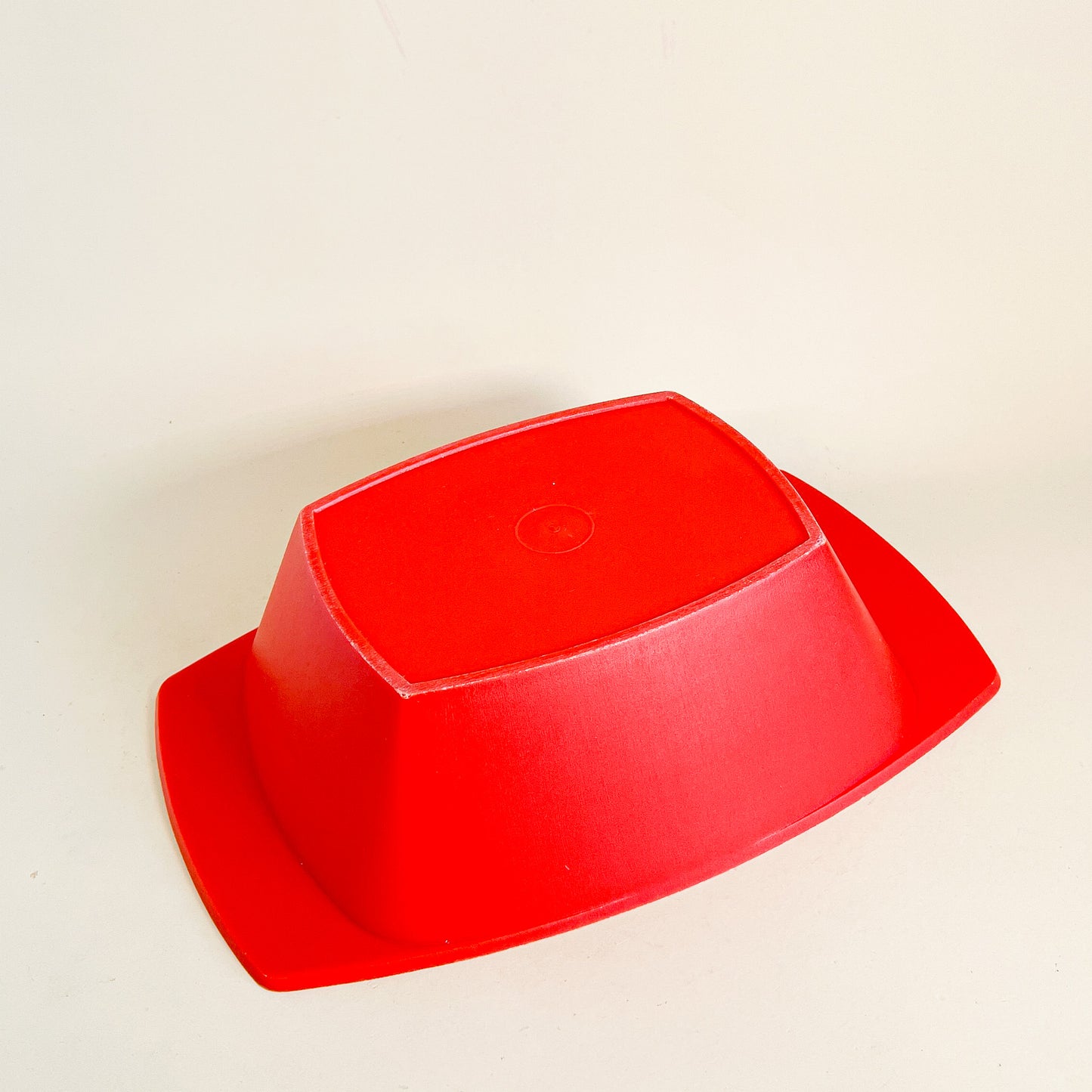 Large Geni 1960s orange dish 