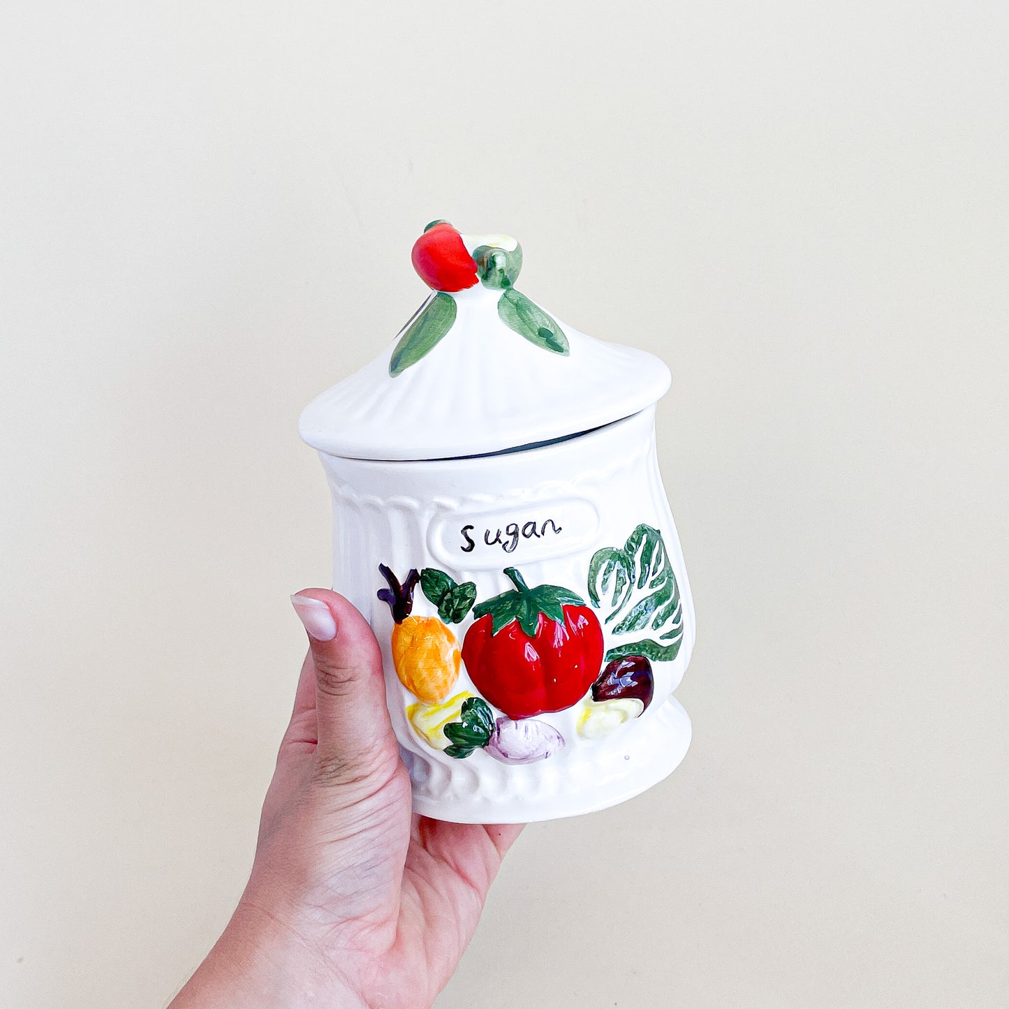 Sugar ceramic canister