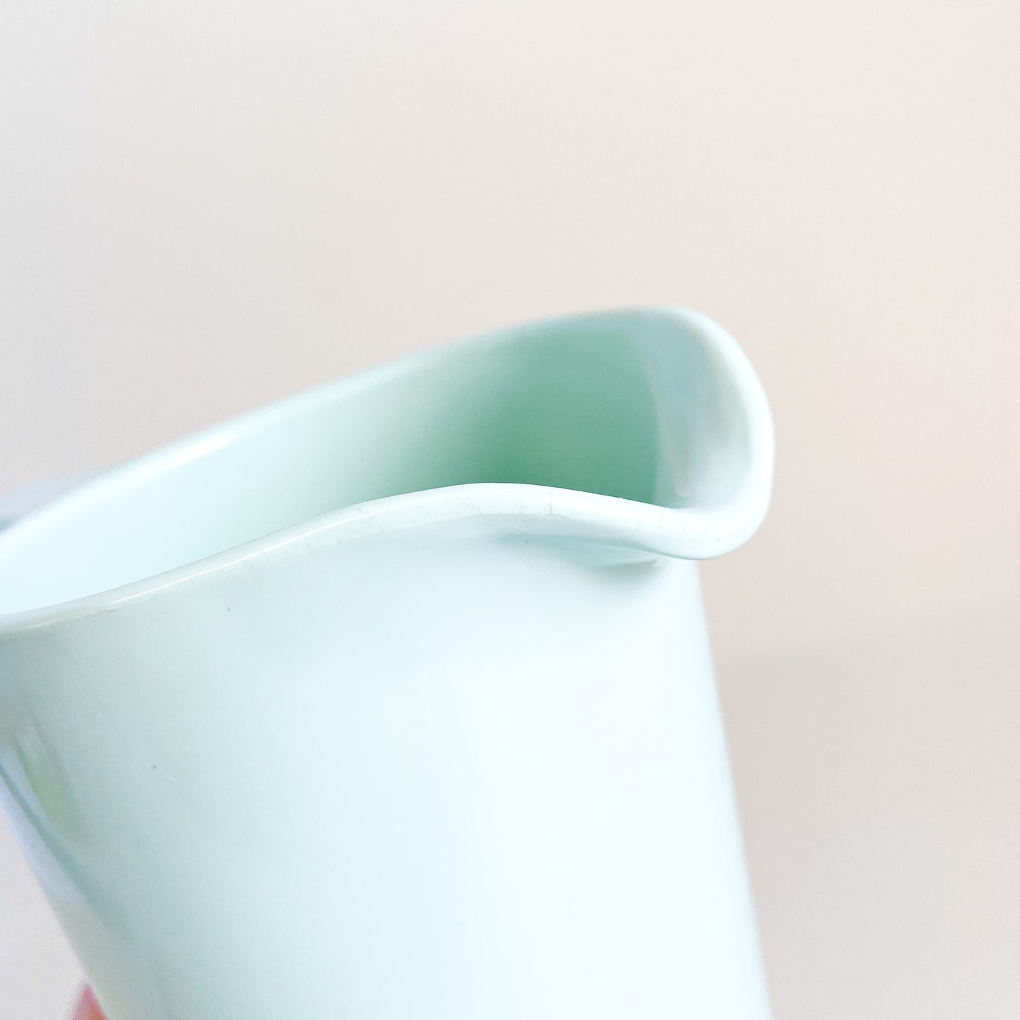 Melmac mint green melamine pitcher