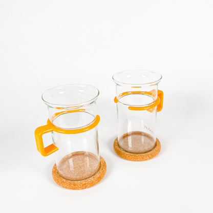 Duo grandes tasses Bodum jaunes