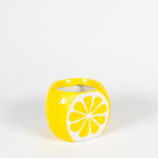 Small ceramic lemon pot