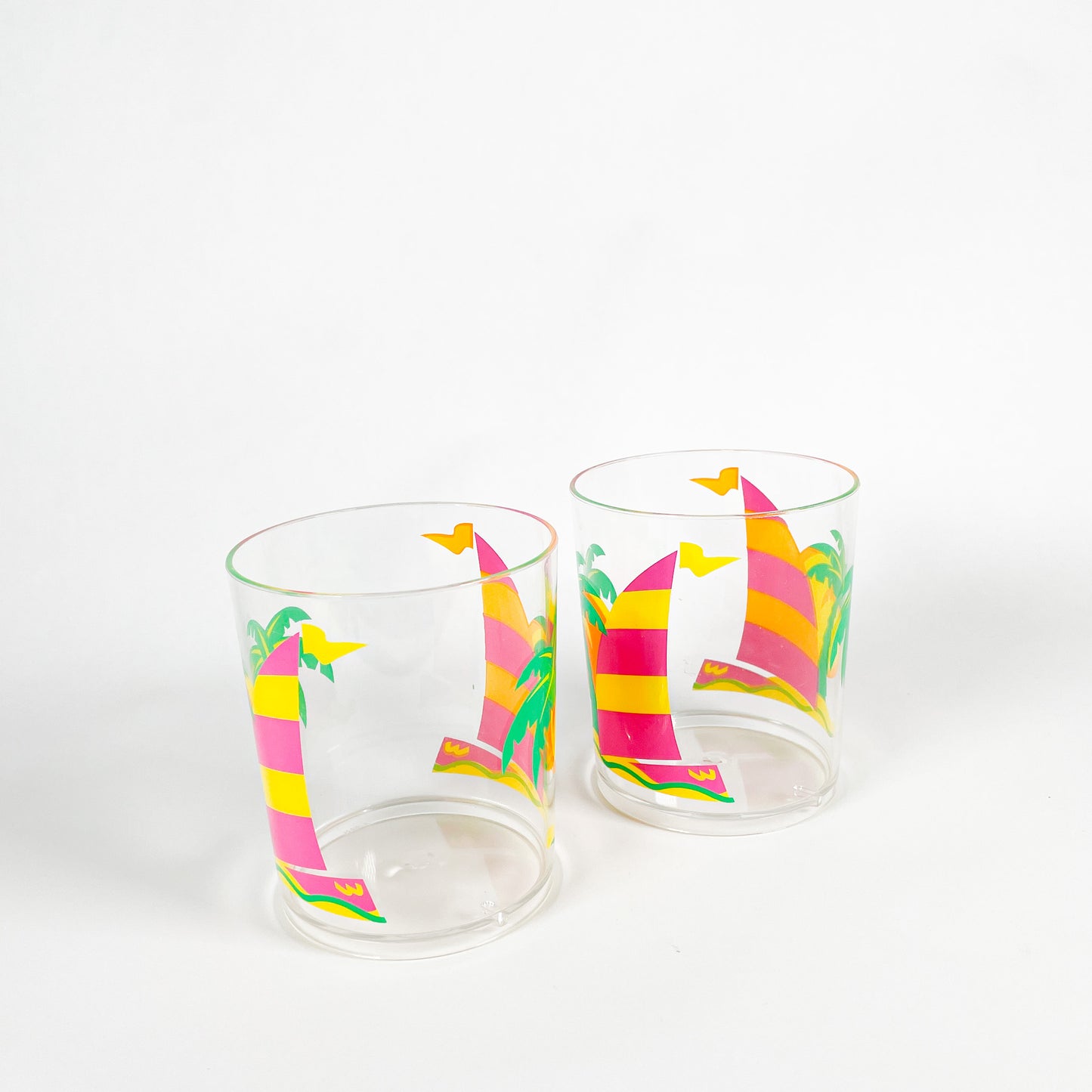 Duo verres palmiers