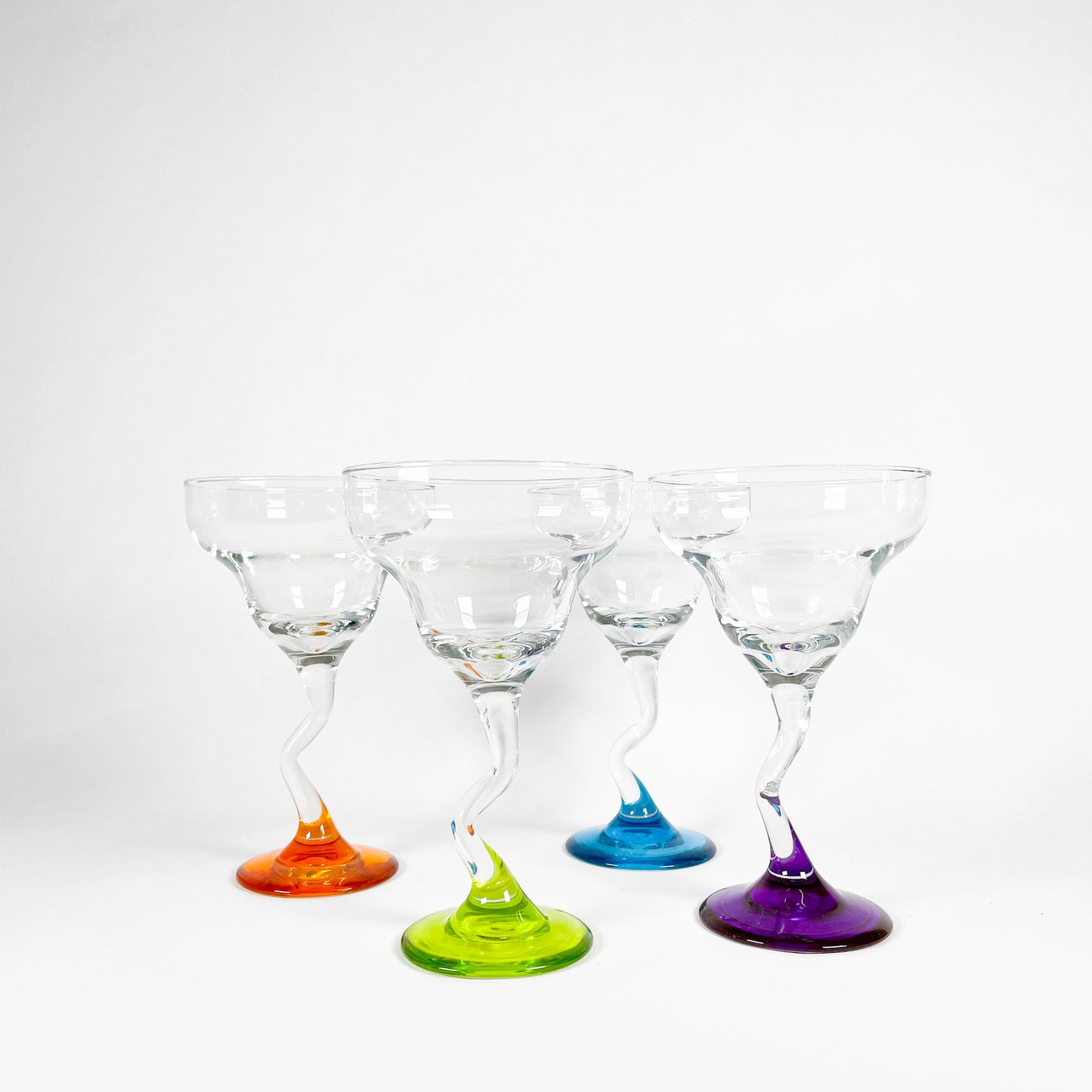 Libbey zig-zag margarita glasses