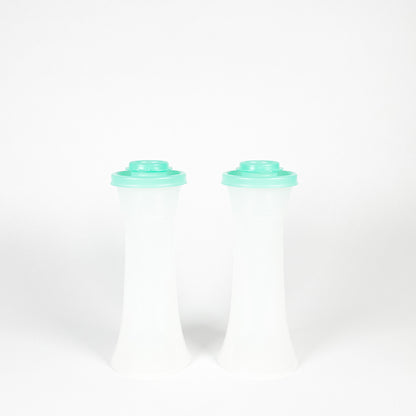 Duo salière poivrière Tupperware turquoise