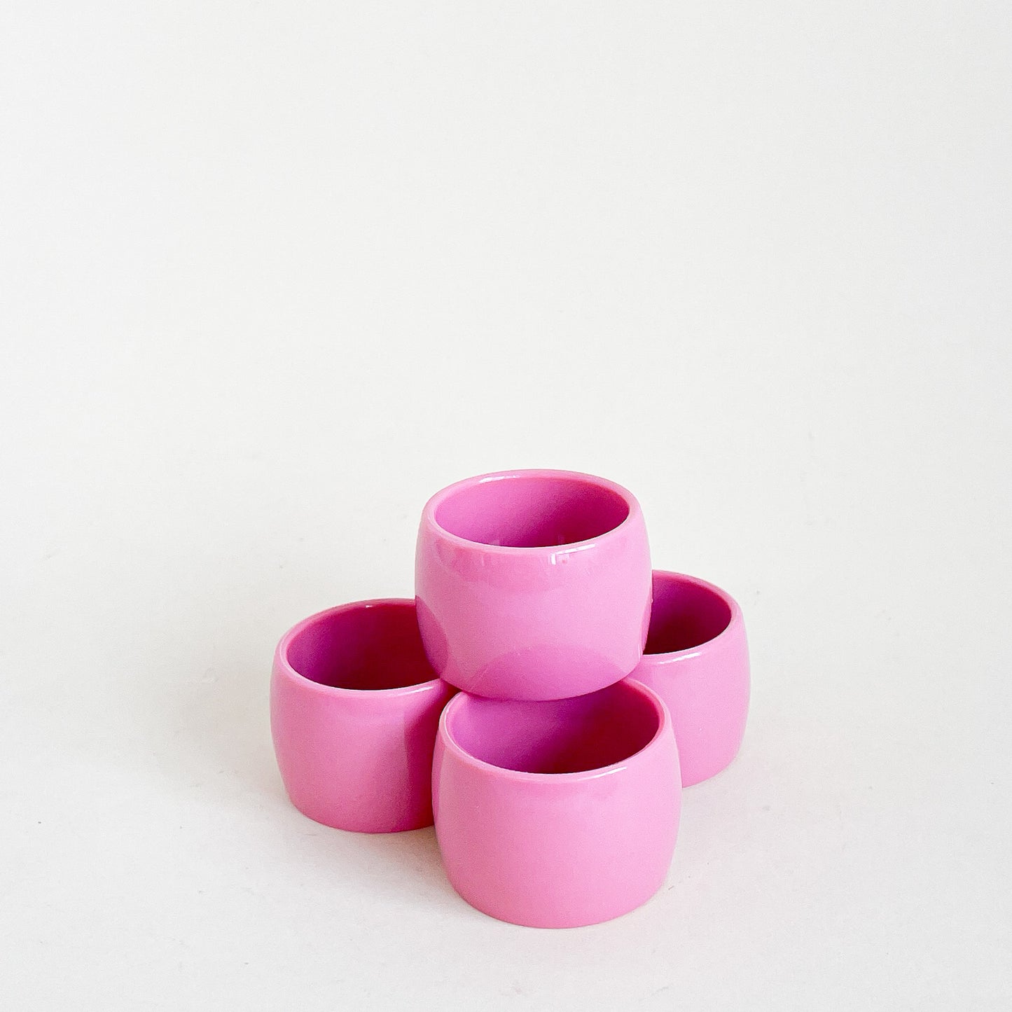 Fuchsia pink napkin rings