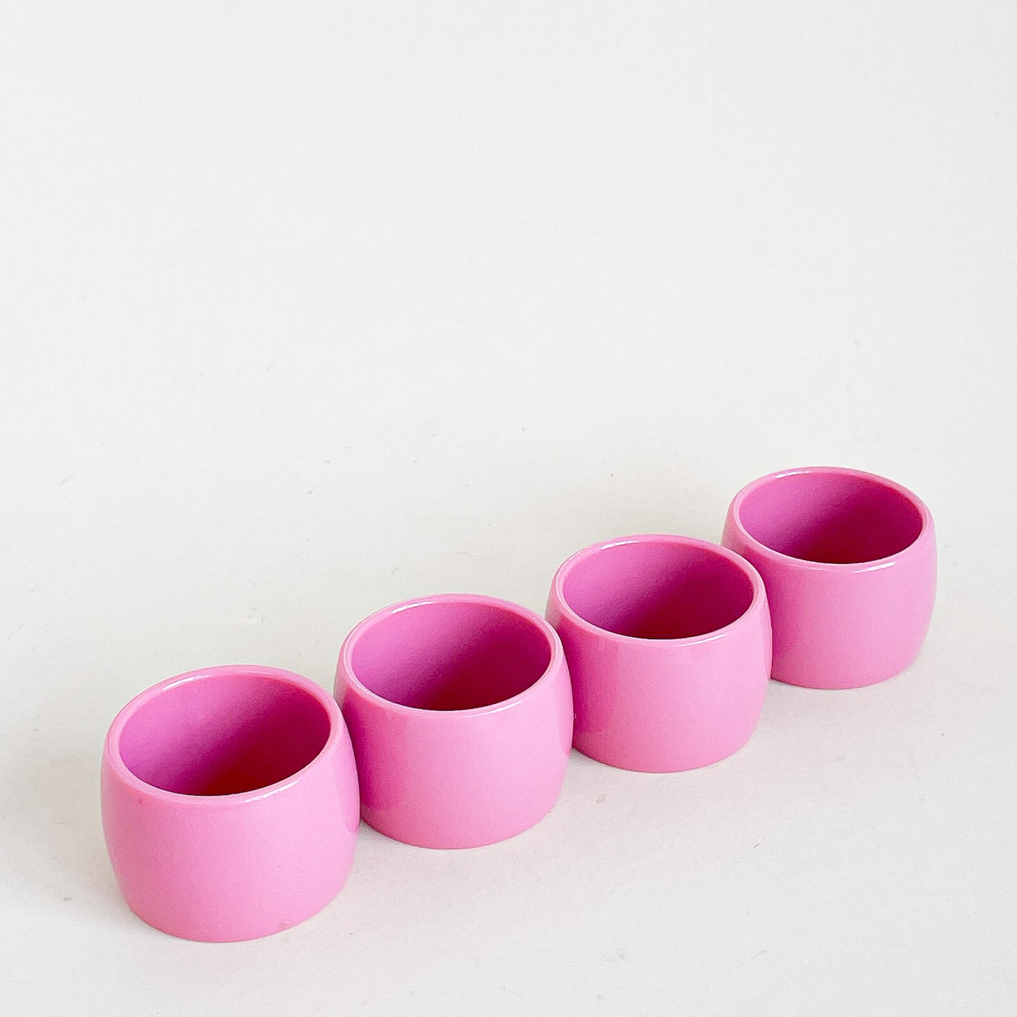 Fuchsia pink napkin rings