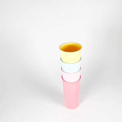 Ensemble de verres Tupperware pastel