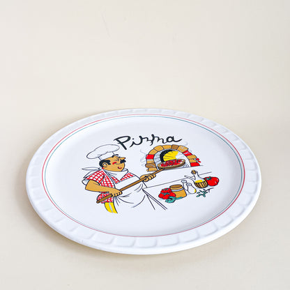 Pizza ceramic plate