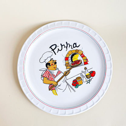 Pizza ceramic plate