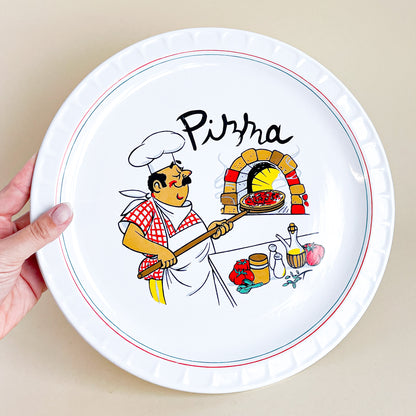 Pizza ceramic plate