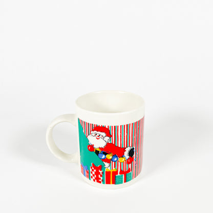 Tasse rayée Père Noël