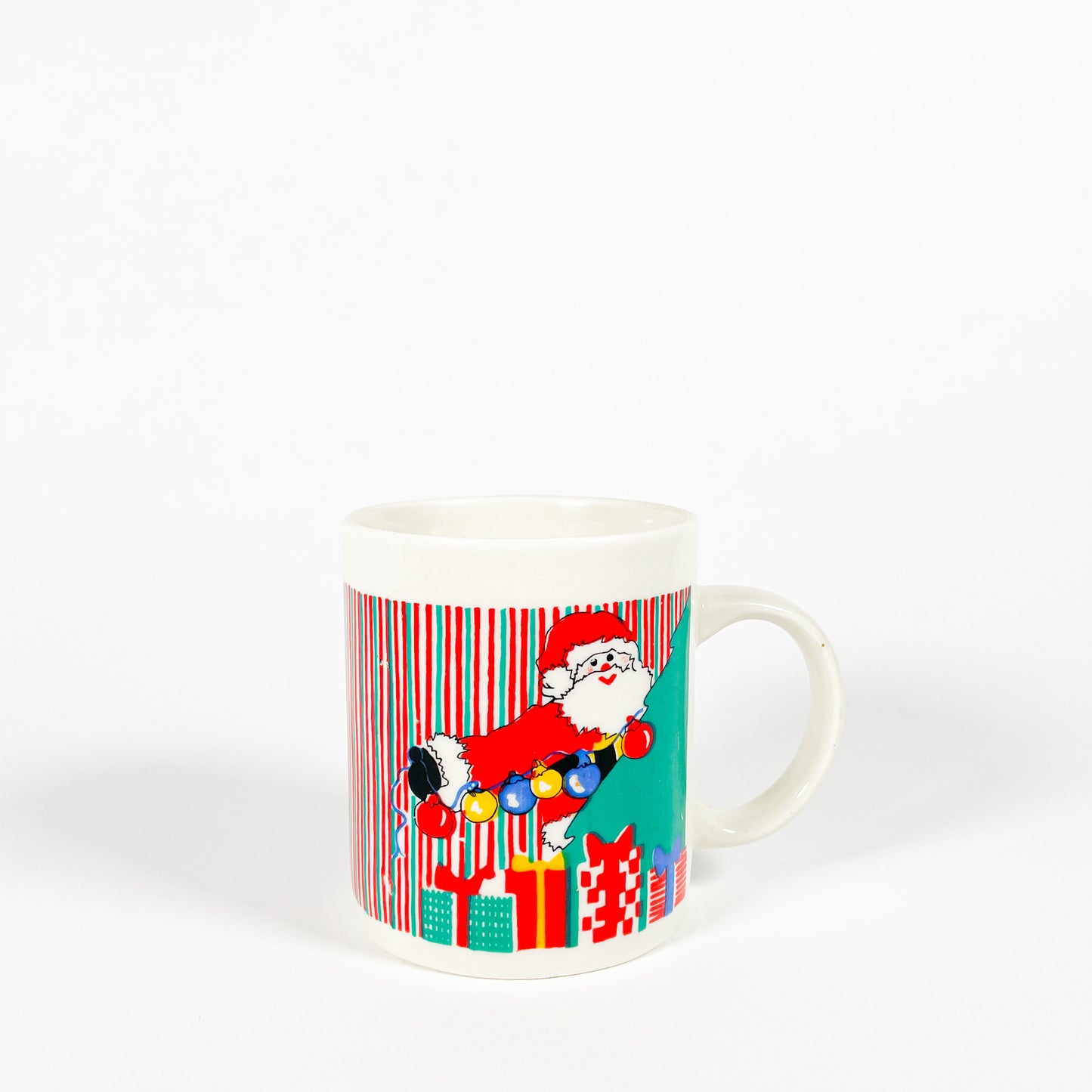 Tasse rayée Père Noël