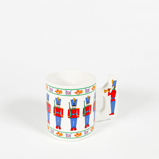 Little Christmas toy soldiers mug