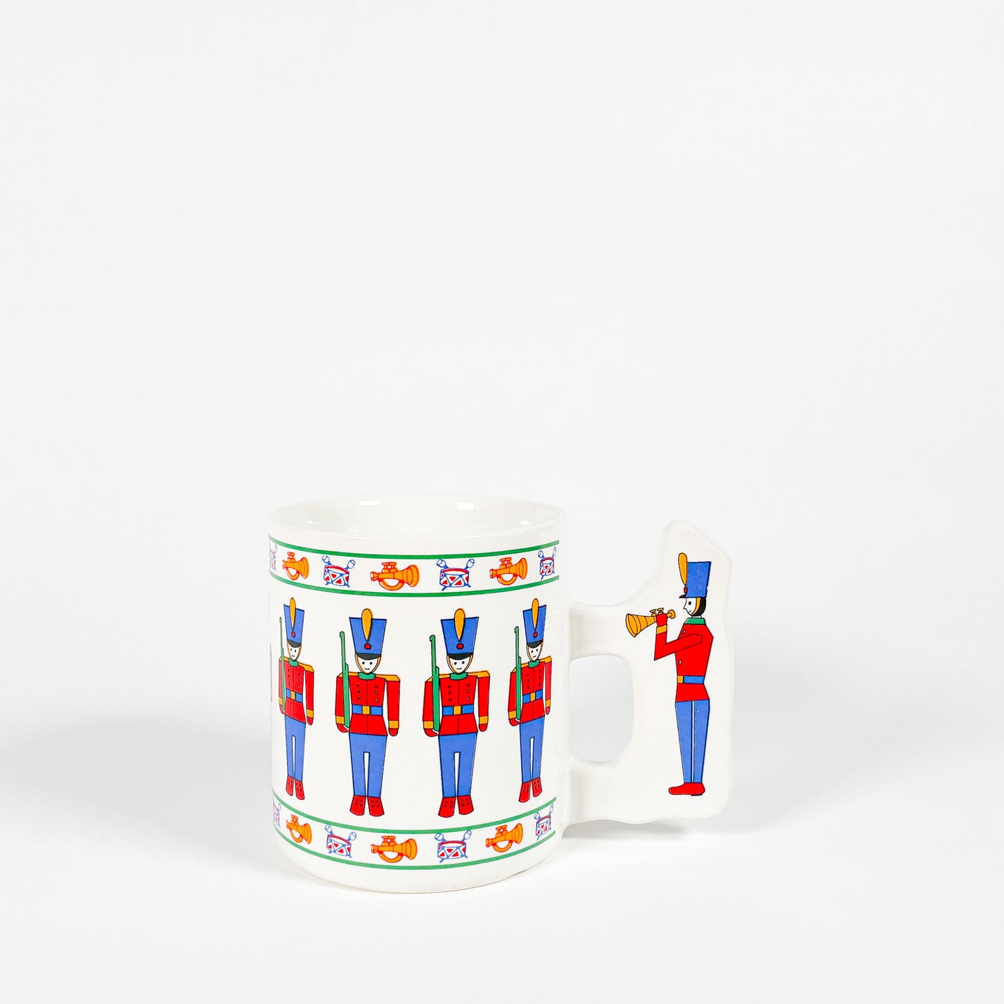 Little Christmas toy soldiers mug