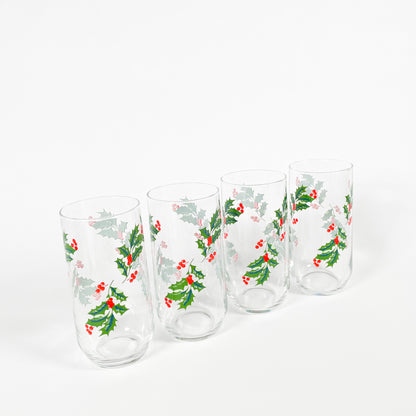 Verres feuilles de gui