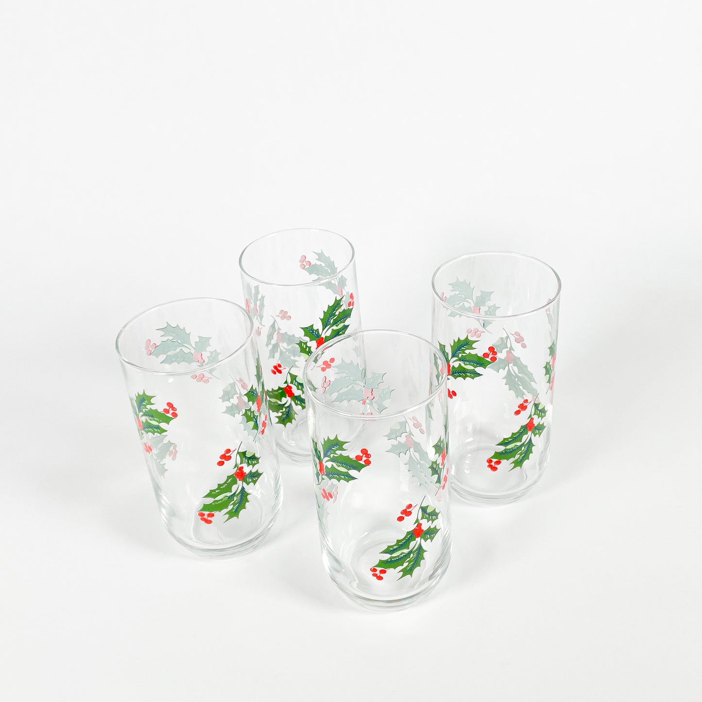 Verres feuilles de gui