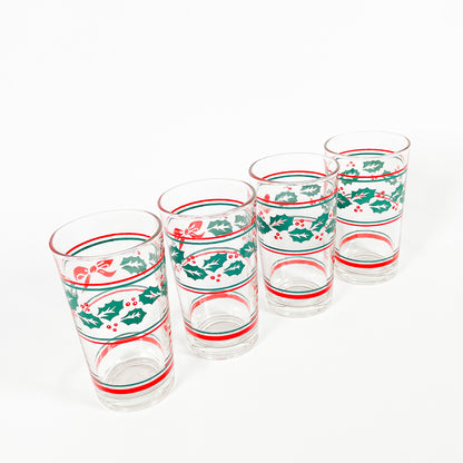 Verres rayés feuilles de gui