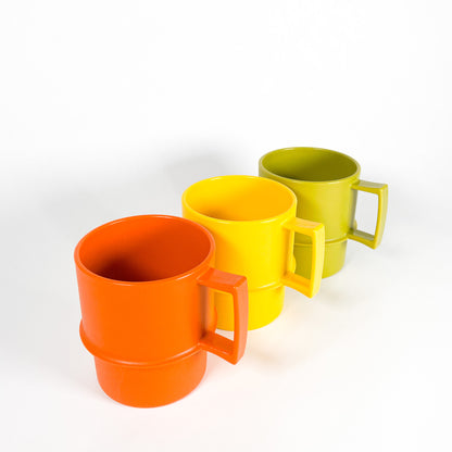 Trio tasses en plastique Tupperware harvest