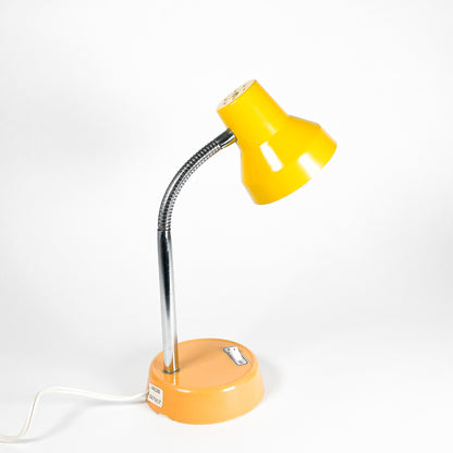 Small yellow desk lamp