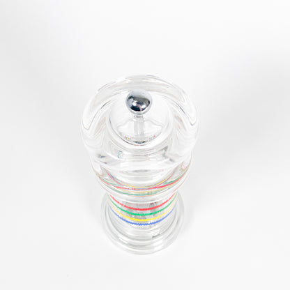 Colorful stripes acrylic pepper mill