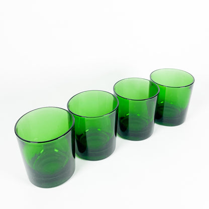 Ensemble petits verres verts Vereco France