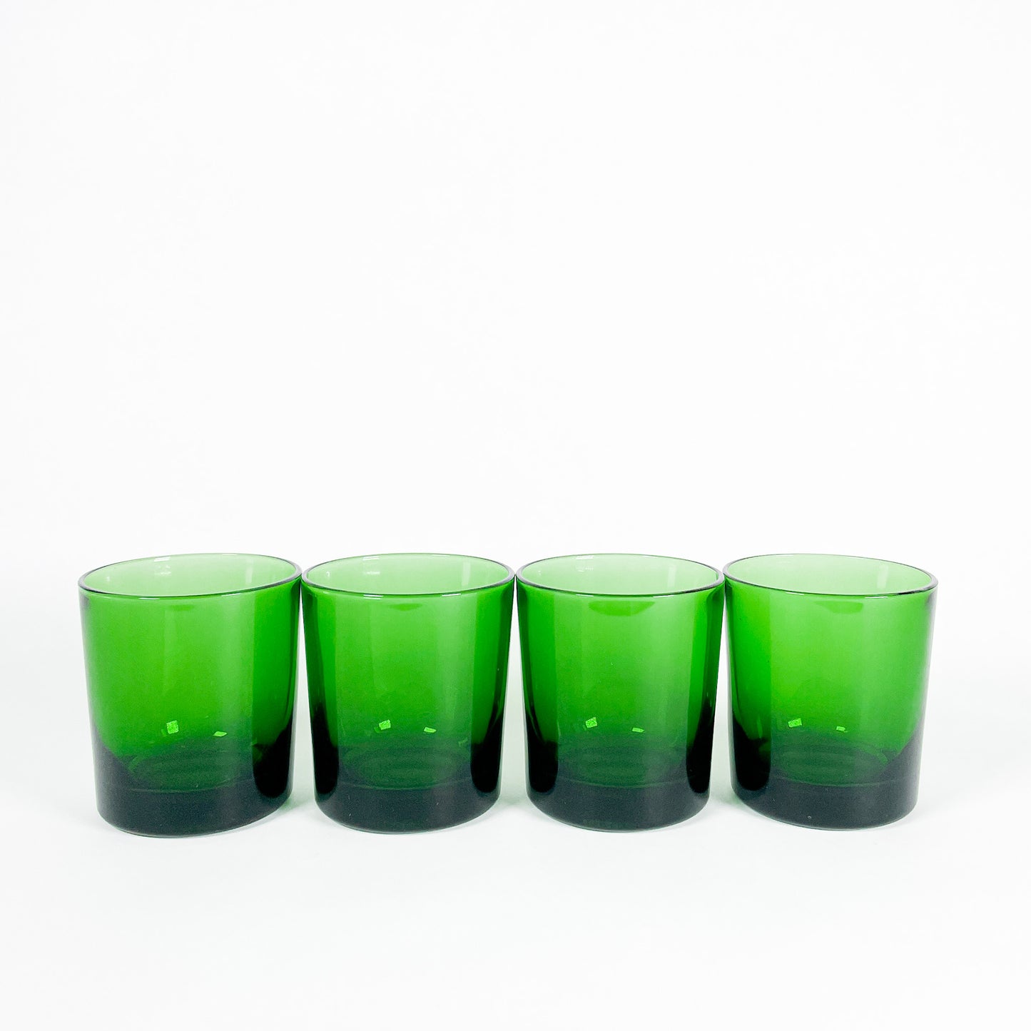 Ensemble petits verres verts Vereco France