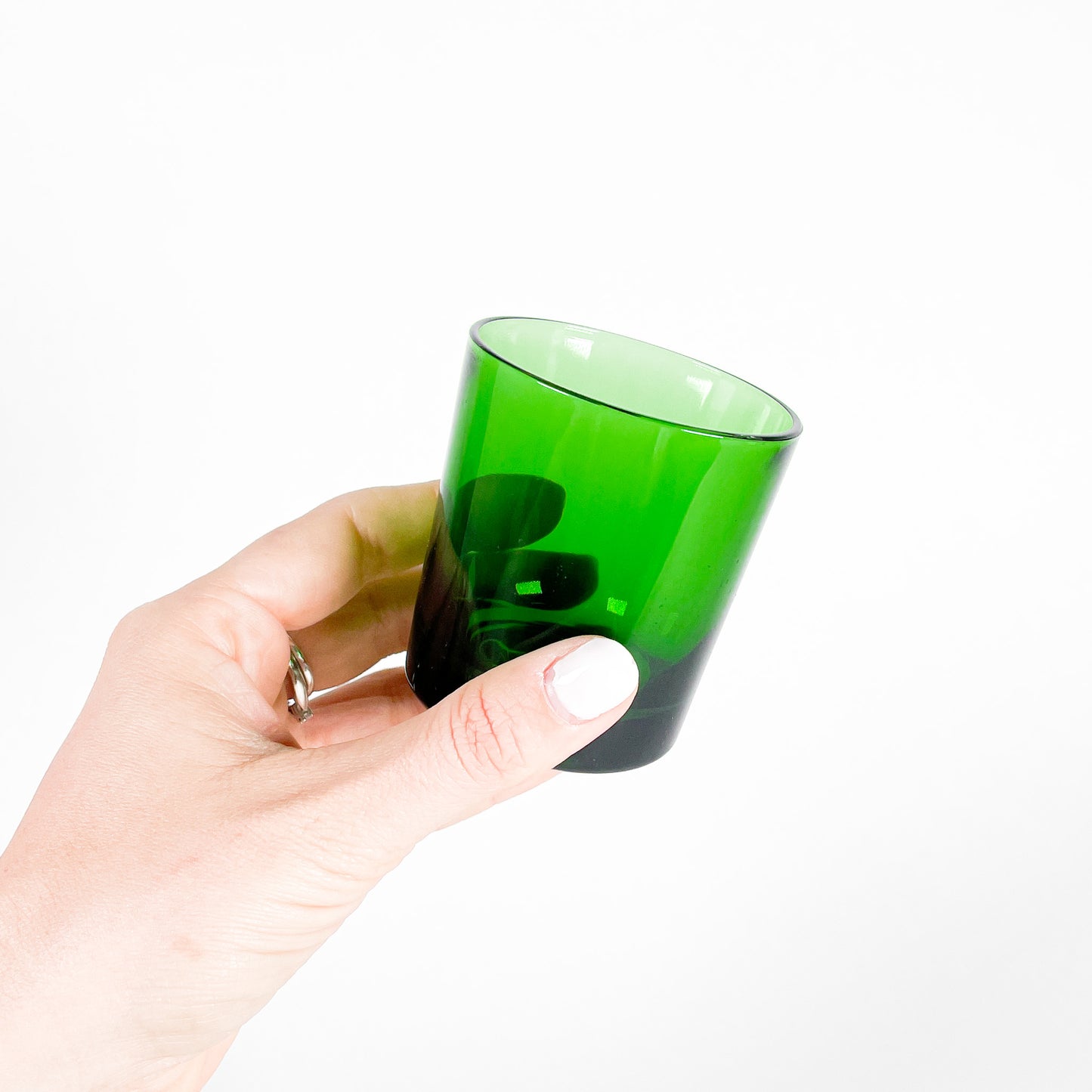 Ensemble petits verres verts Vereco France