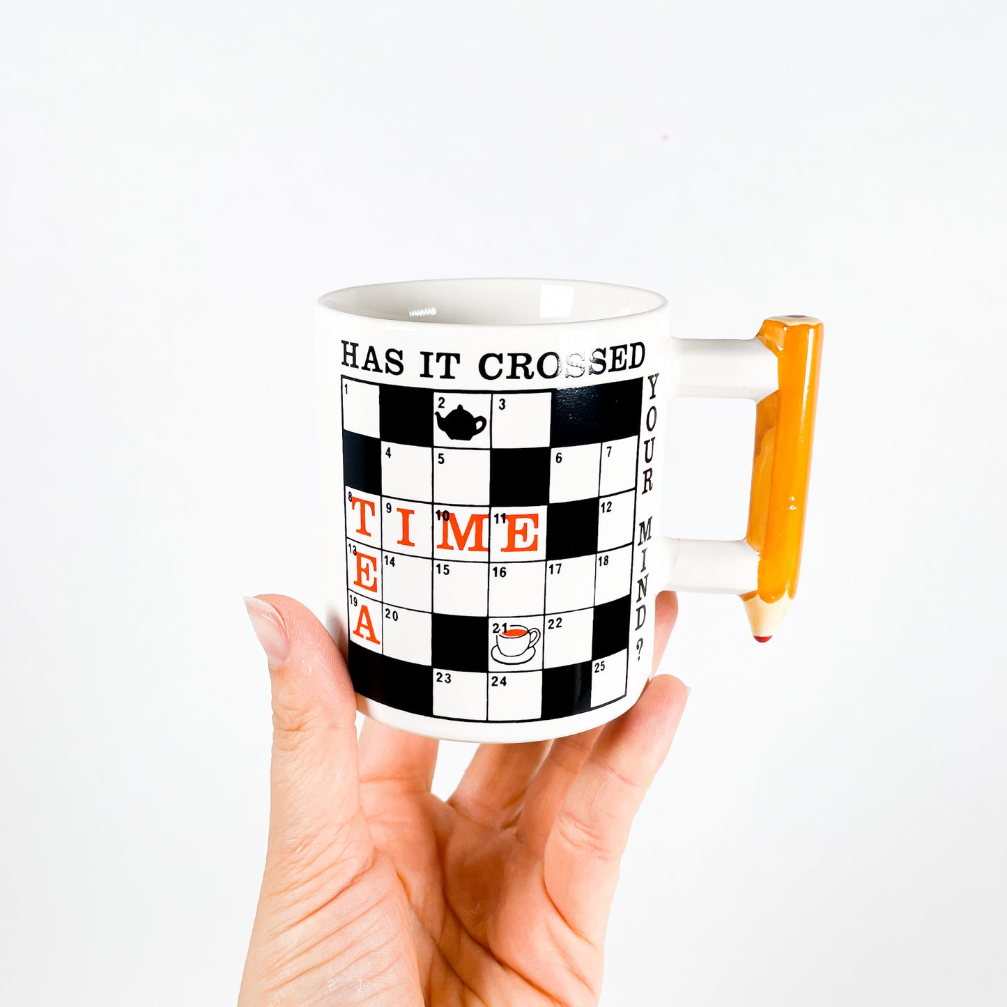 Tea time crossword mug