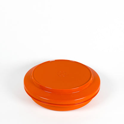 Orange Tupperware dish