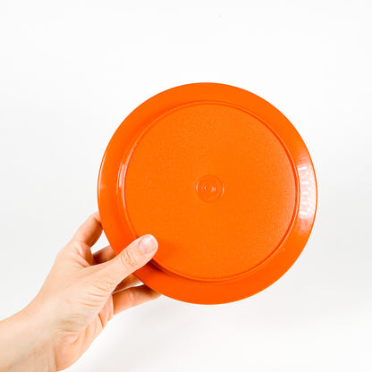 Orange Tupperware dish