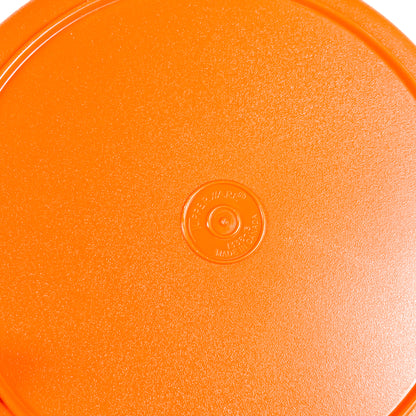 Orange Tupperware dish