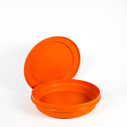 Orange Tupperware dish