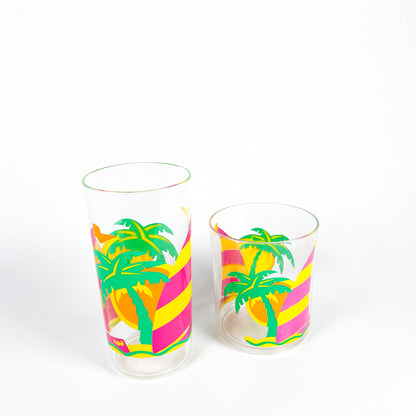 Duo verres palmiers