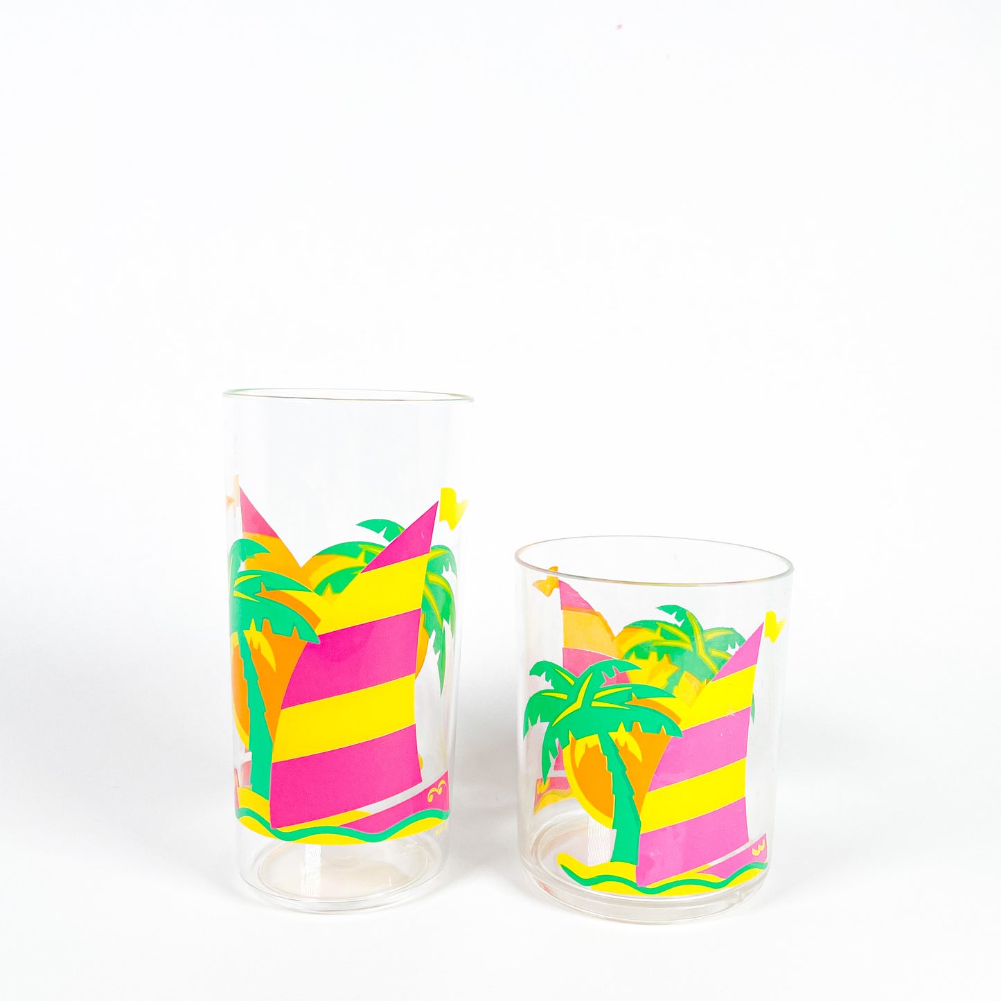 Duo verres palmiers