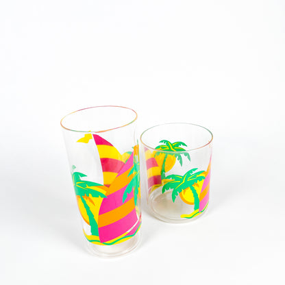 Duo verres palmiers