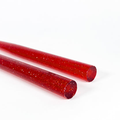 Red lucite candles