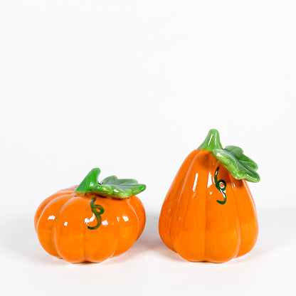 Pumpkin salt and pepper shaker duo