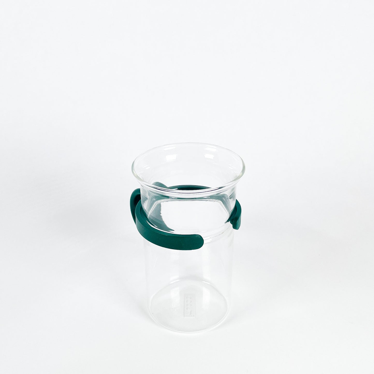 Tall dark green Bodum mug