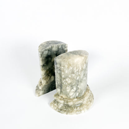 Alabaster column bookends