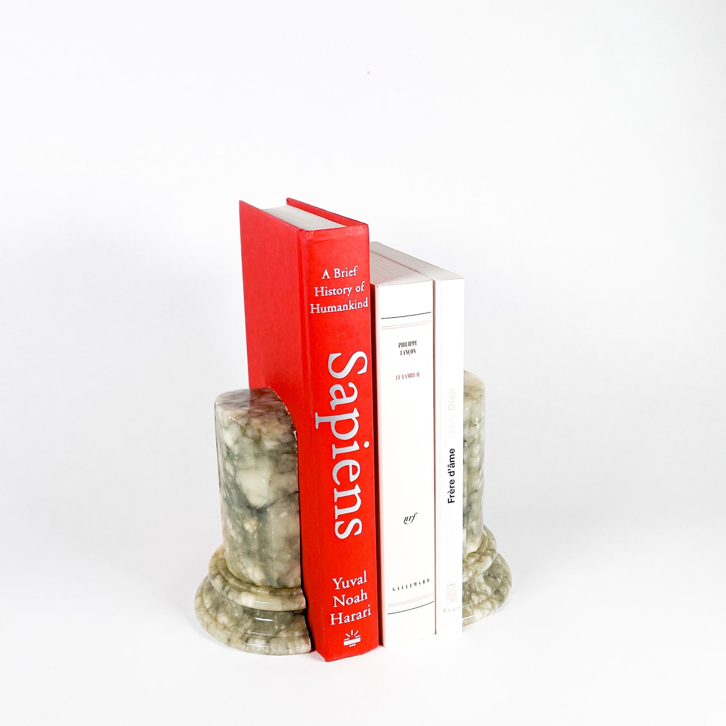 Alabaster column bookends