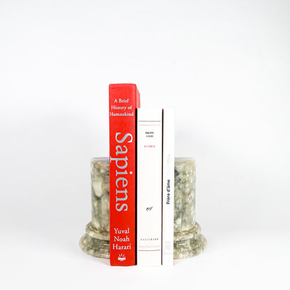 Alabaster column bookends