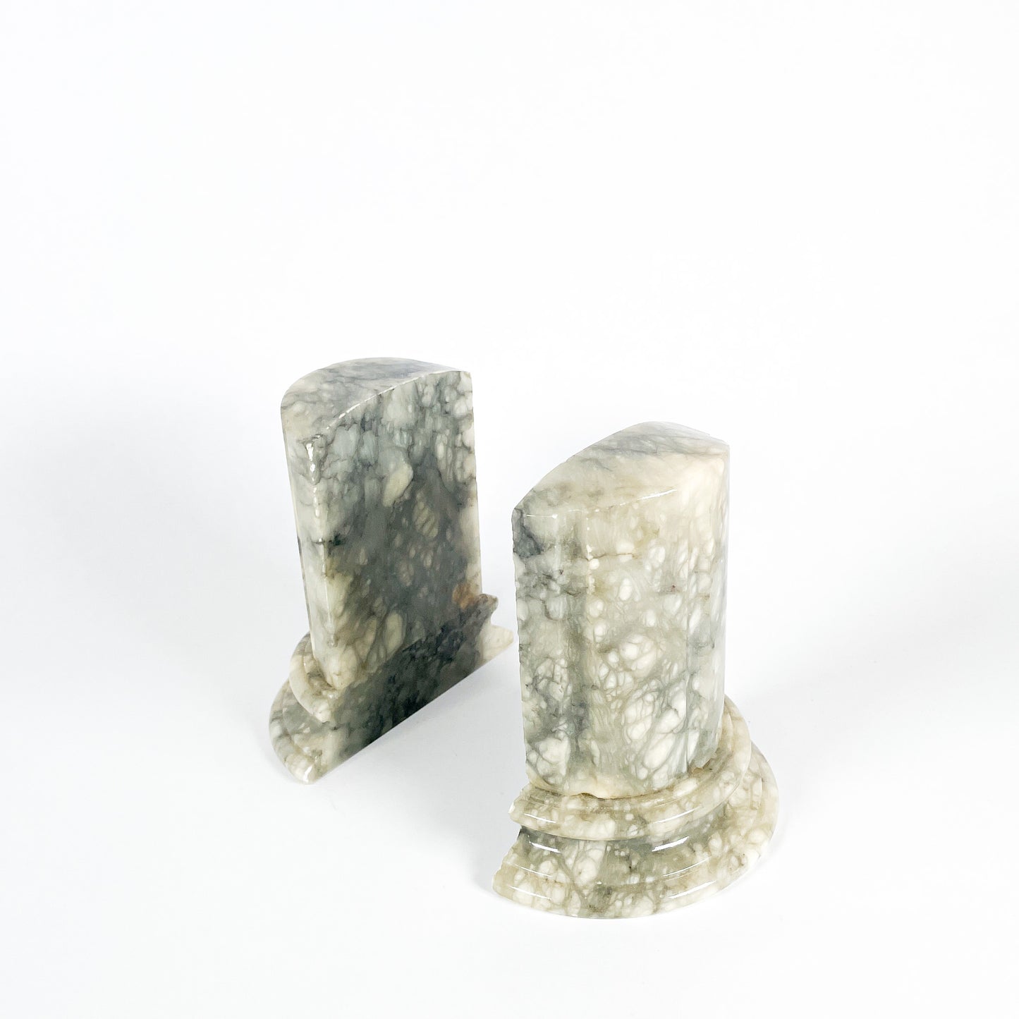 Alabaster column bookends