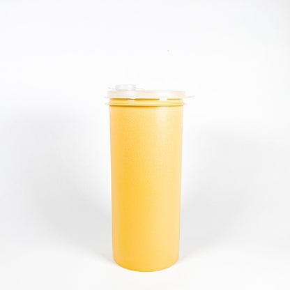 Large mustard yellow Crownware jar